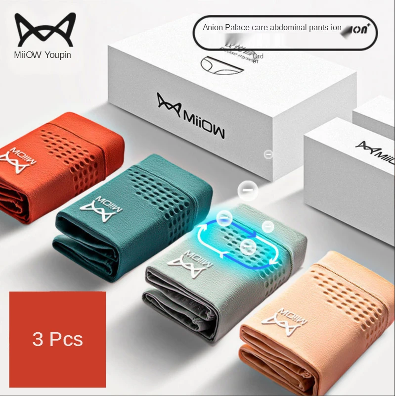 

3 шт., женские хлопковые трусики MiiOW с высокой талией