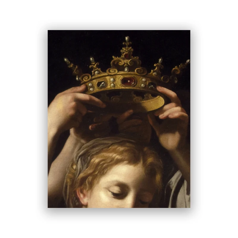 

Абстрактный винтажный художественный принт "Женщина корона"