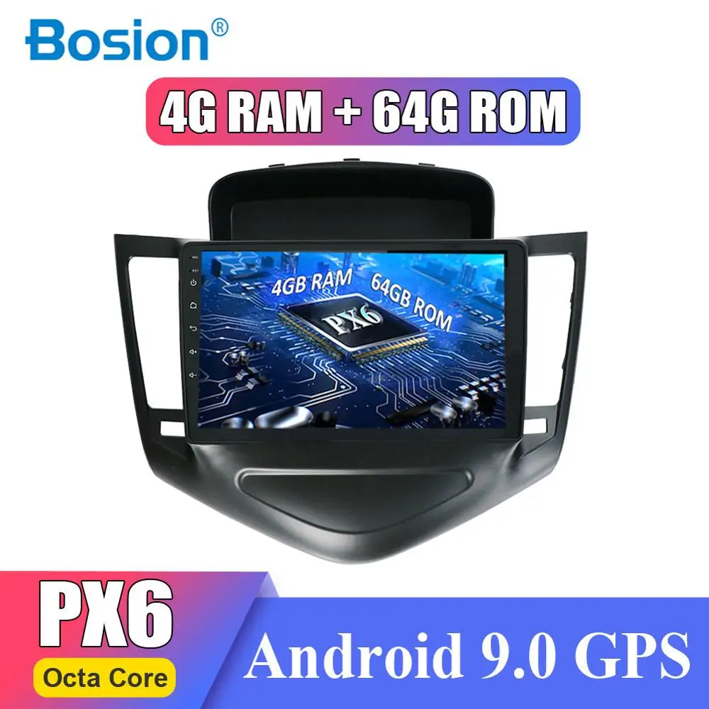 4 ГБ ОЗУ+ 64 Гб ПЗУ HD " Восьмиядерный 2 din Android 9,0 автомобильный Радио gps навигационный плеер Автомобильный стерео для Chevrolet Cruze 2009- радио