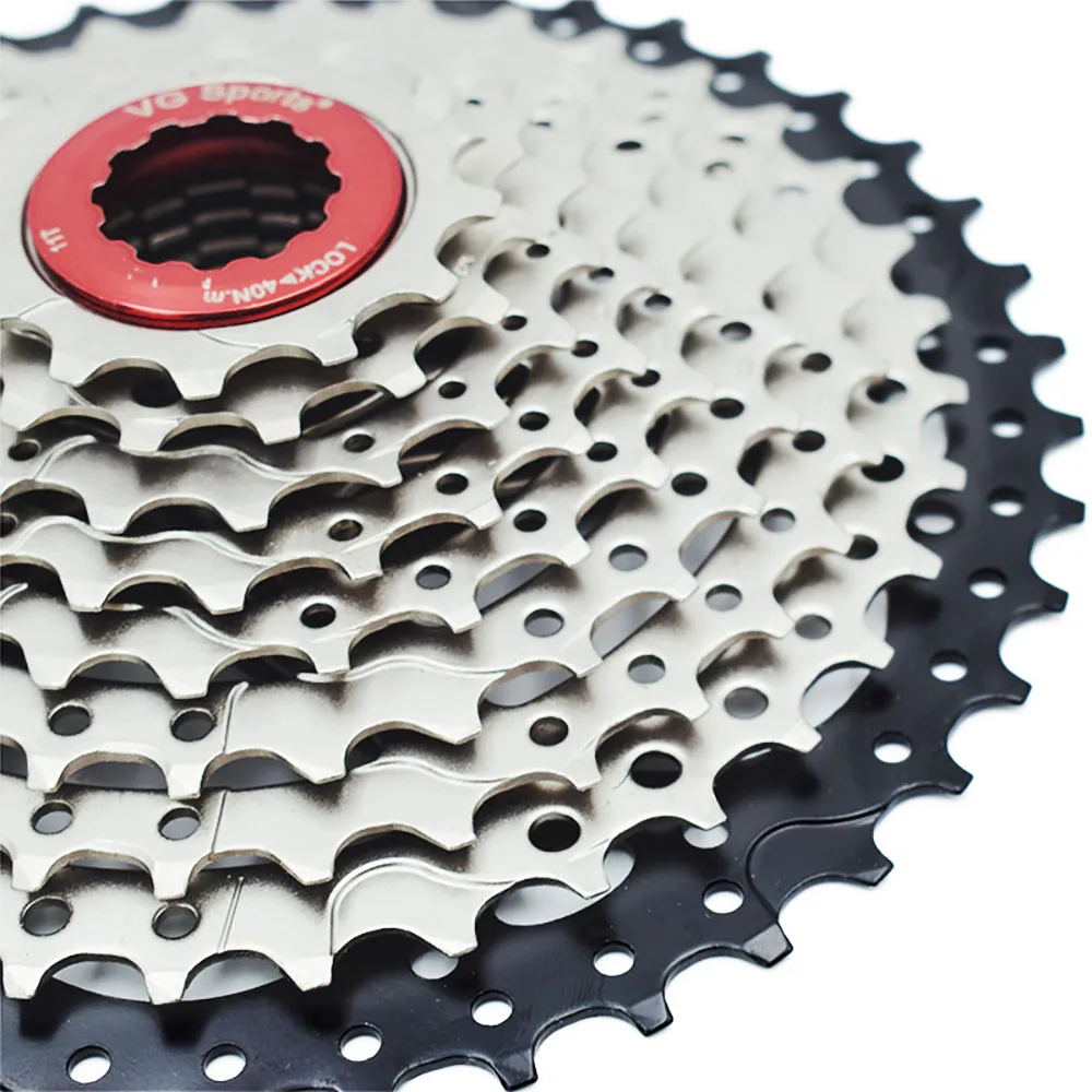 MTB велосипедная кассета 10 скоростей 11-42T Серебряная велосипедная кассета маховик 10S 10V CNC стальная Запчасти для горного велосипеда