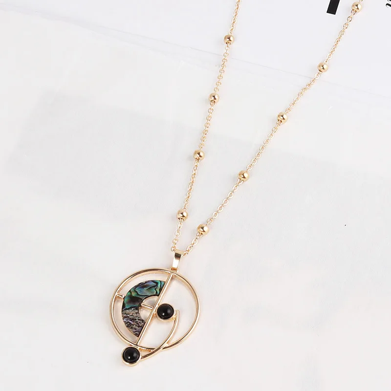 Золотистые ожерелья с подвеской геометрические аксессуары ювелирные изделия |