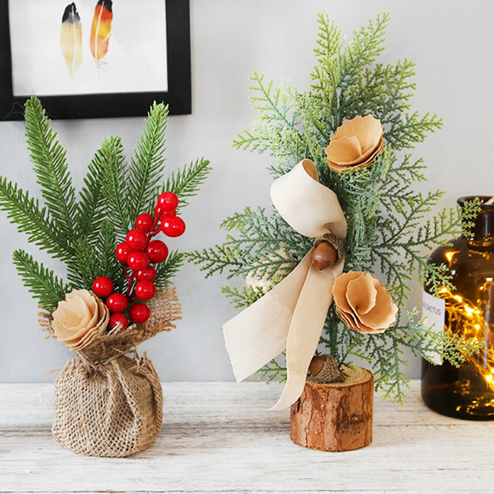 25 см рождественские украшения настольный экран для окна Мини Рождественская