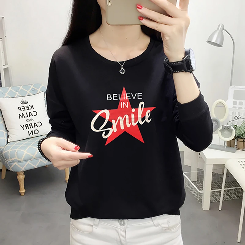 Свитшот Shintimes женская зимняя одежда с буквенным принтом 2022 повседневный