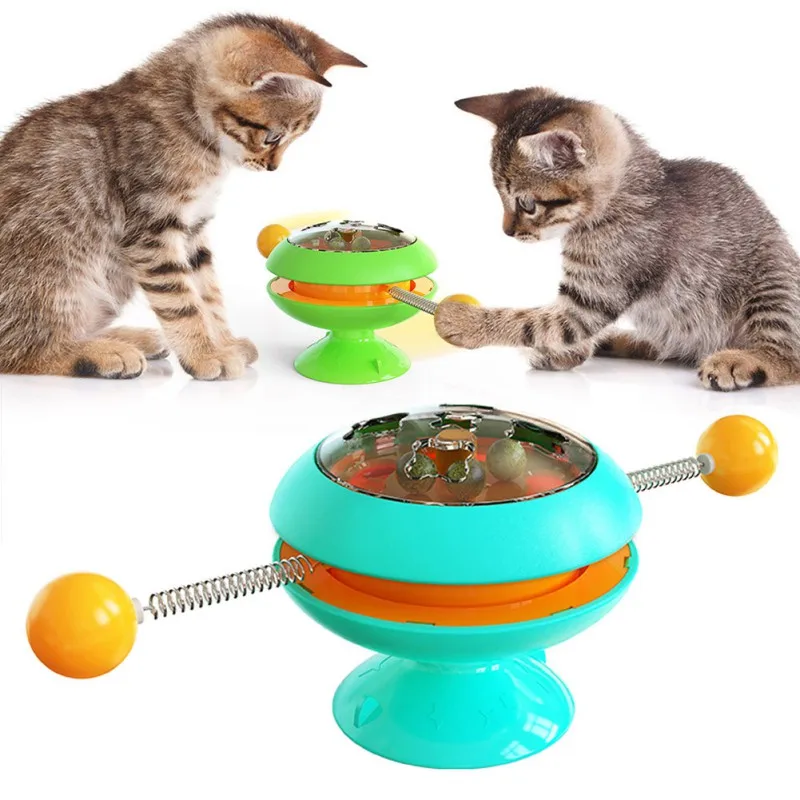 

Cat Toy Windmill Cat Educational Training Massage Rotatable Cat Interactive Toy Cat Accessories Pet Toy X