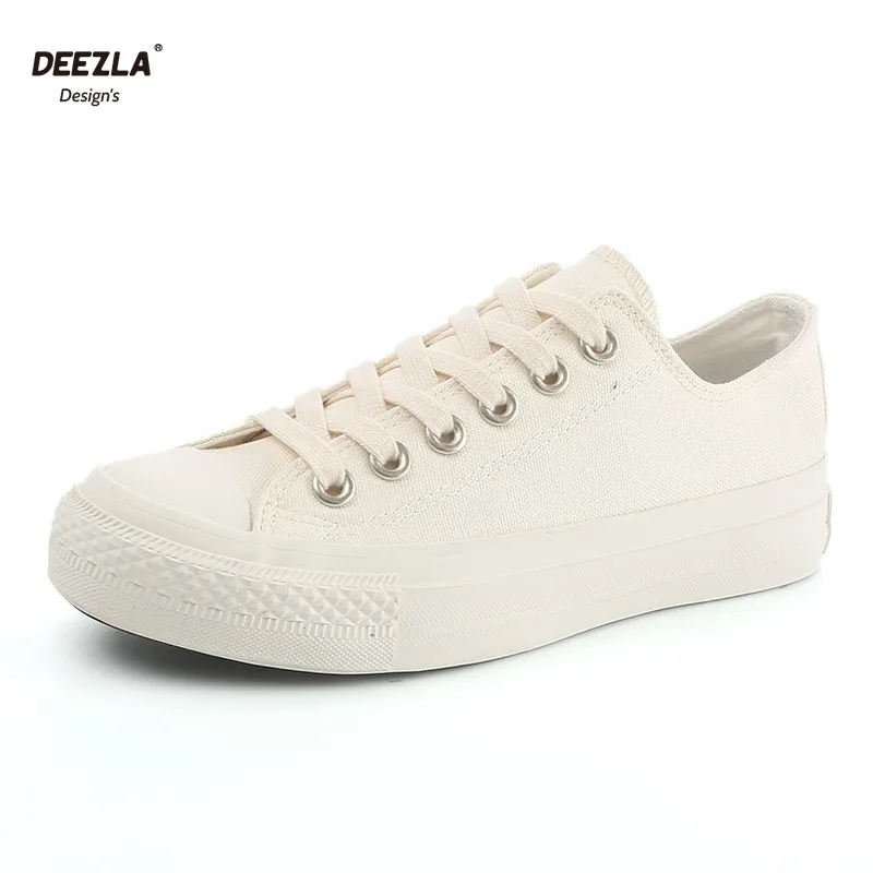 

Кеды женские с вулканизированной подошвой, Классические Низкие кеды, на шнуровке, удобная повседневная обувь для ходьбы и тенниса, белые