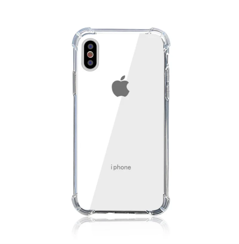 Противоударный силиконовый чехол для iPhone 7 8 Прозрачная защитная задняя крышка |