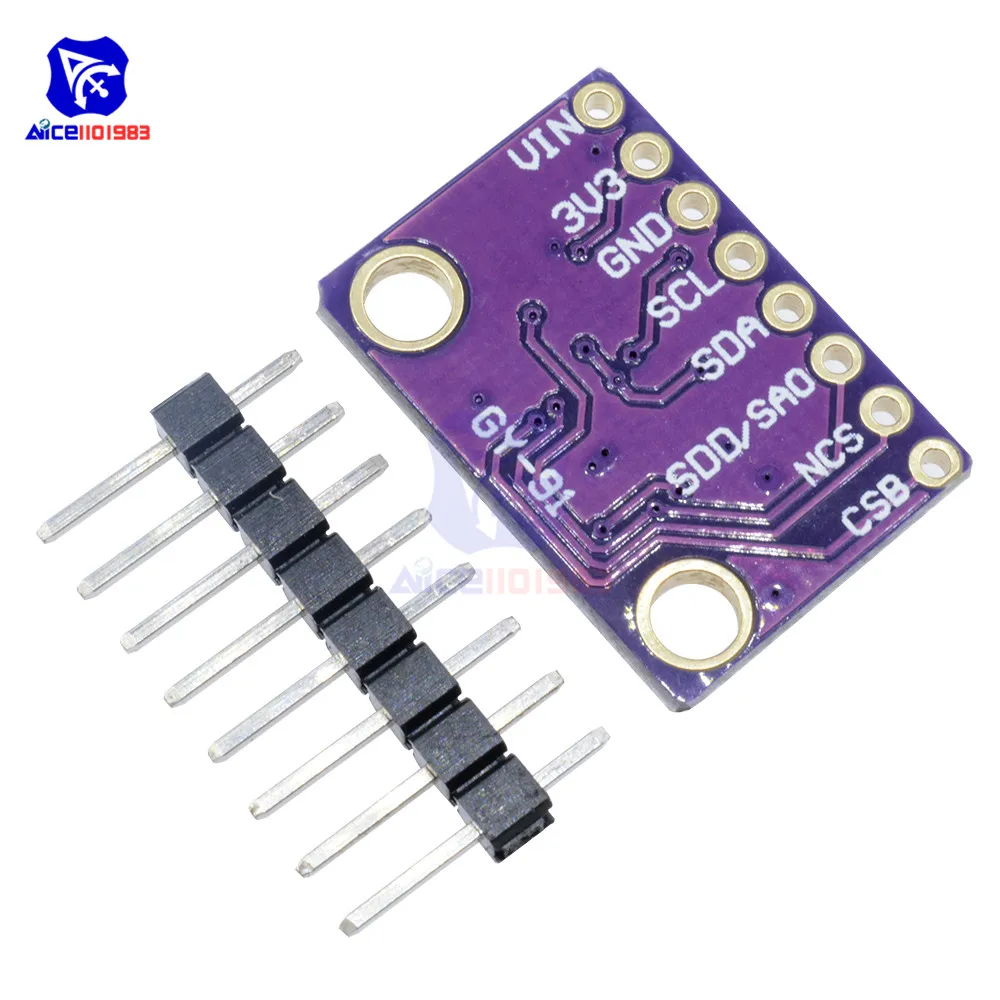 Diymore GY-91 BMP280 10DOF разгон MPU-9250 9-осевая сенсорная плата SPI IIC/I2C модуль | Электронные