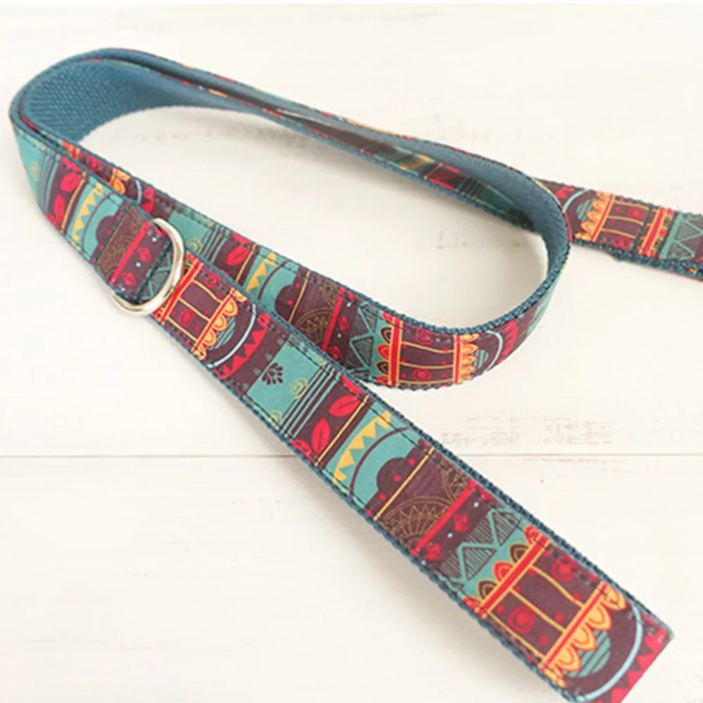 

1Pc Pet Ethnic Style Collar Individual Pattern Pet Traction Rope Pet Supply