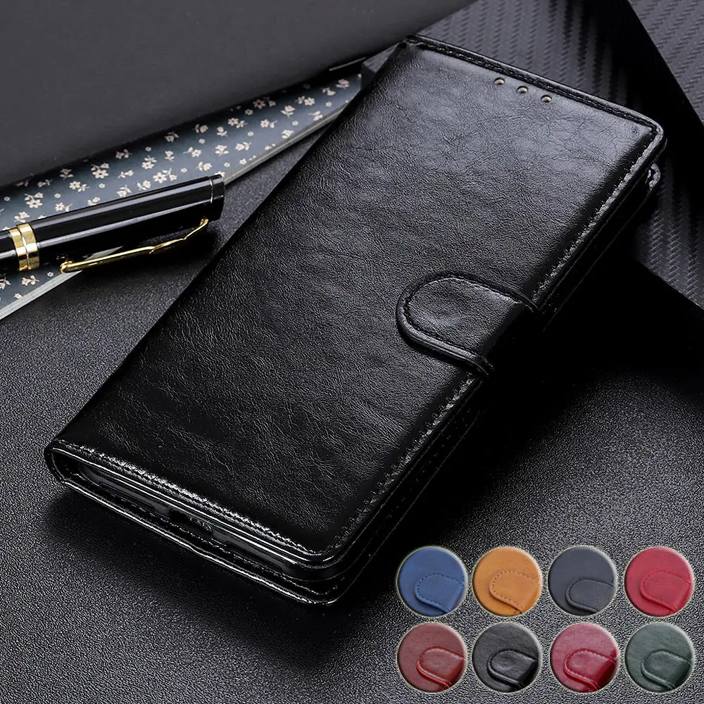 Fundas для realme 2 3 5 Pro чехол Роскошный кожаный флип etui Обложка для книги для realme C2 3i X XT Q 3 5 pro Мягкий силиконовый чехол для телефона