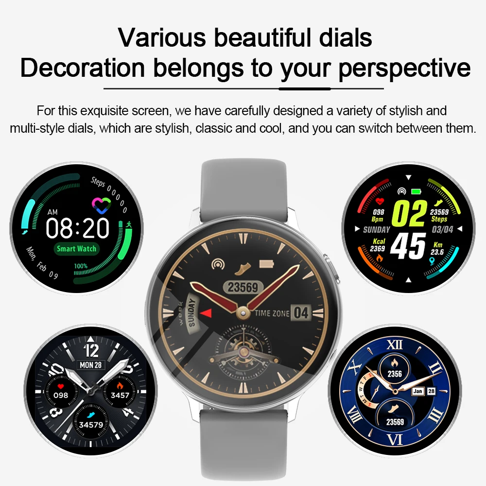 

XUESEVEN 2021 New Bluetooth call Smart Watch Men Sport Metal Heart Rate Sleep Monitor IP68 Waterproof iOS Android For Xiaomi