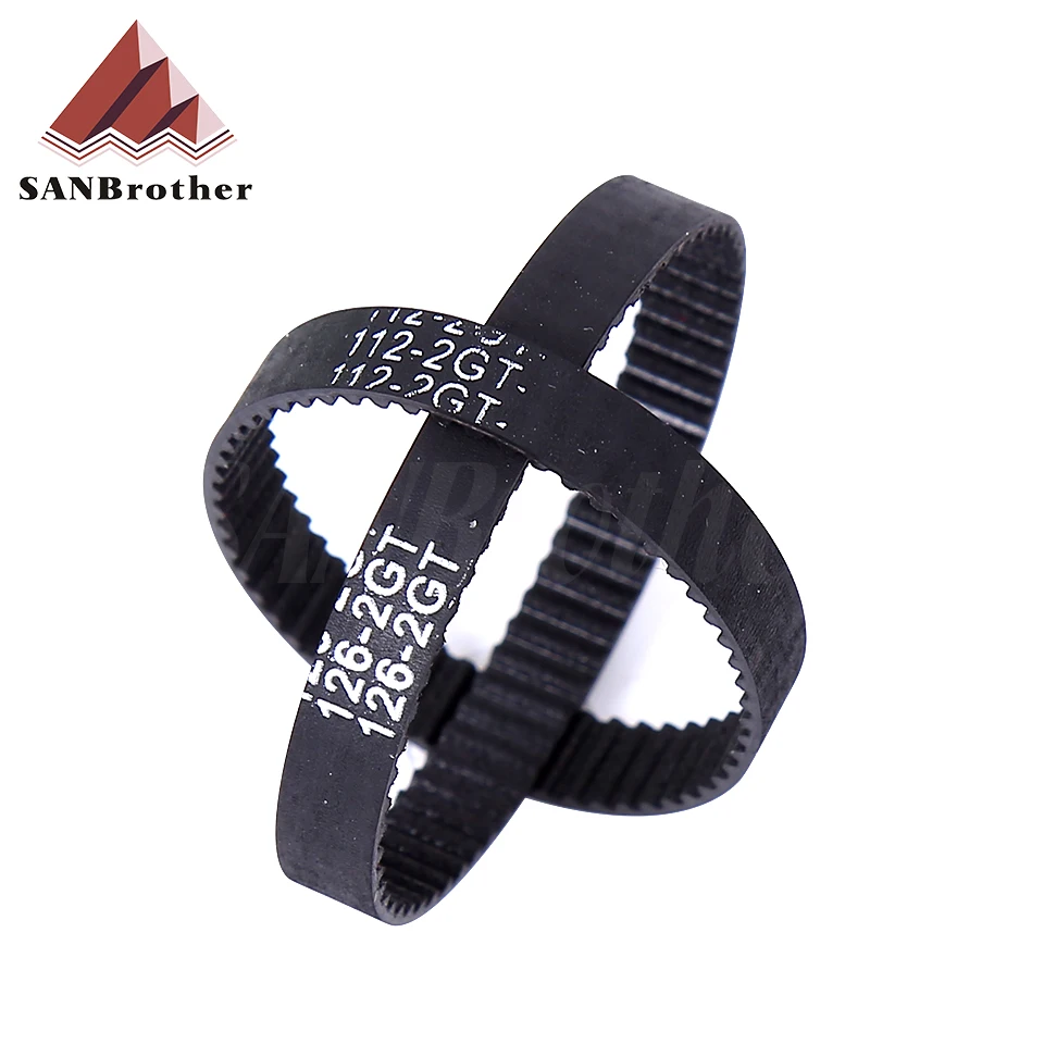 3D Printer Parts GT2 Closed Loop Timing Belt Rubber 2GT 6mm376 378 380 382 384 386 388 390 392 394 396 398 400 402mm Synchronous images - 6