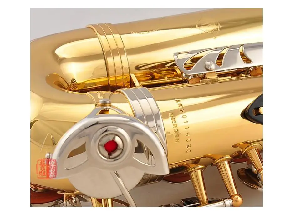 Высококачественный саксофон Conn AS500 с золотой серебристой клавишей, модель Alto Full flower в ми-бемольном строе, с мундштуком и грифелями.