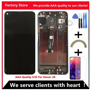23401080 fhd original lcd for honor 20 lcd display screen for nova 5t screen lcd display assembly yal l01 yal l21 yal al00 free global shipping