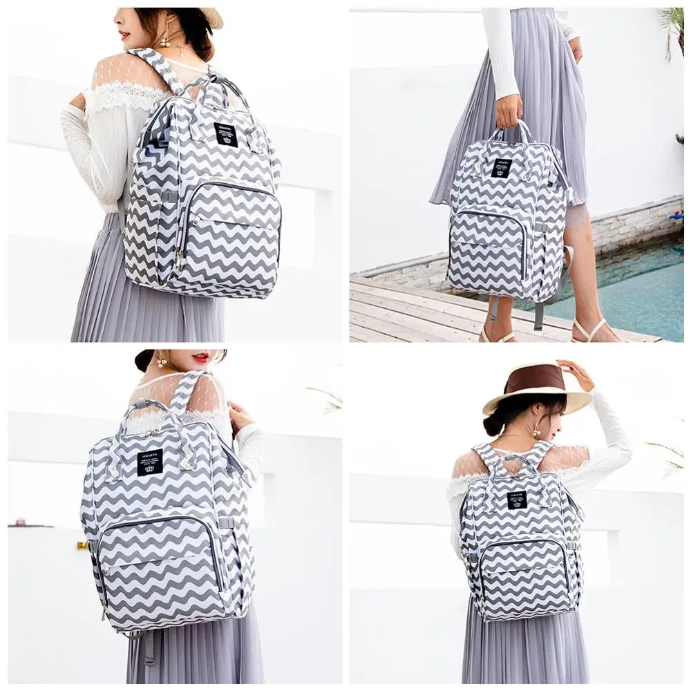 Сумка для детских влажных подгузников вместительный водонепроницаемый рюкзак