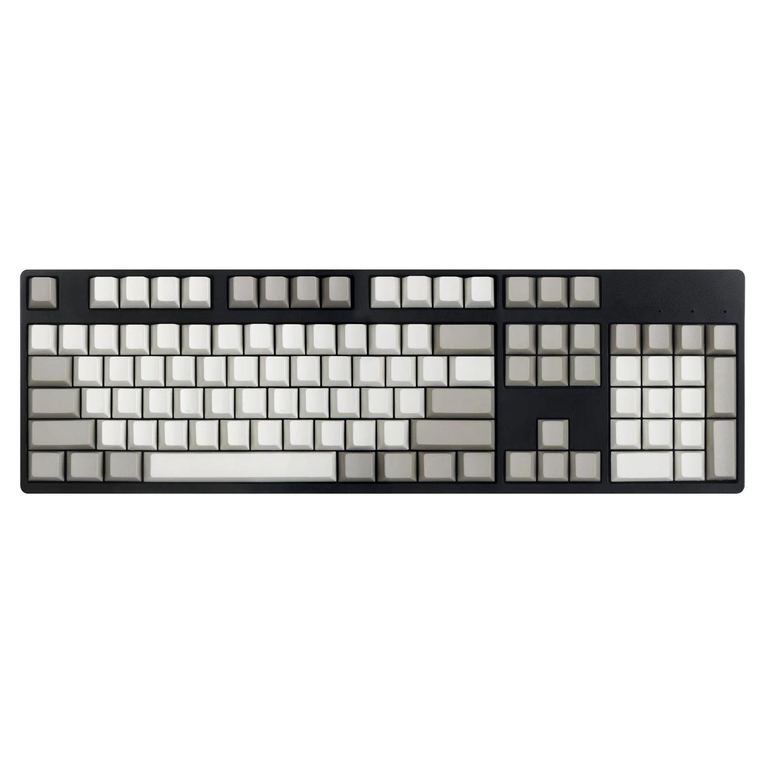 

Enjoypbt mechanical keyboard keycaps 120 keycap thick PBT blank print cherry profile 104 keyboard keys retro gray white