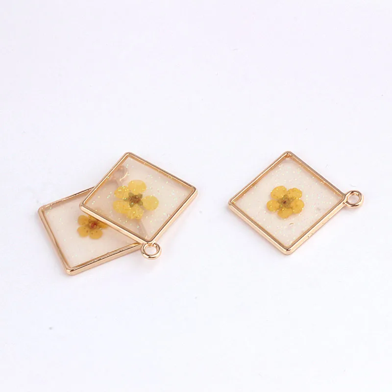 Серьги с вечным цветком 6 шт. для женщин сплав висячий кулон материал сделай сам