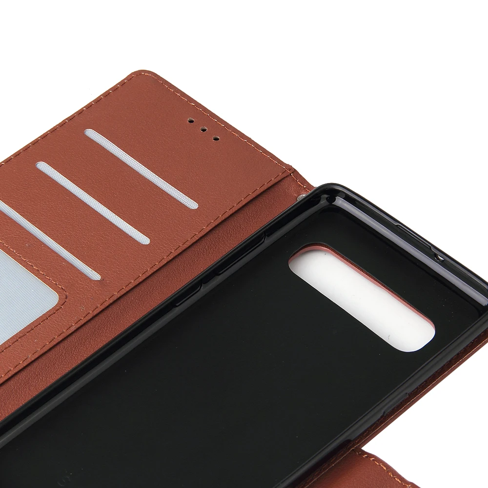 Для samsung Galaxy S6 S7 край S8 S9 S10 плюс Твердые Цвет кожаный бумажник чехол для samsung S10E S10 Lite, флип-чехол сумка с отделением для карт