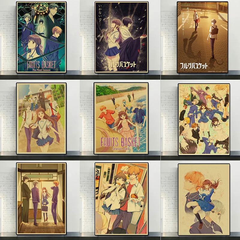 

Classic Japanese Anime Fruits Basket Posters And Prtints For Living Room Campus Comics Canvas Painting Wall Art Home Decor