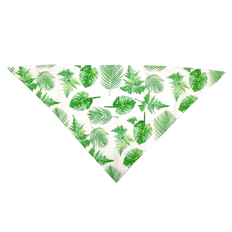 Бандана для собак с принтом листьев шарф из полиэстера домашних животных платок