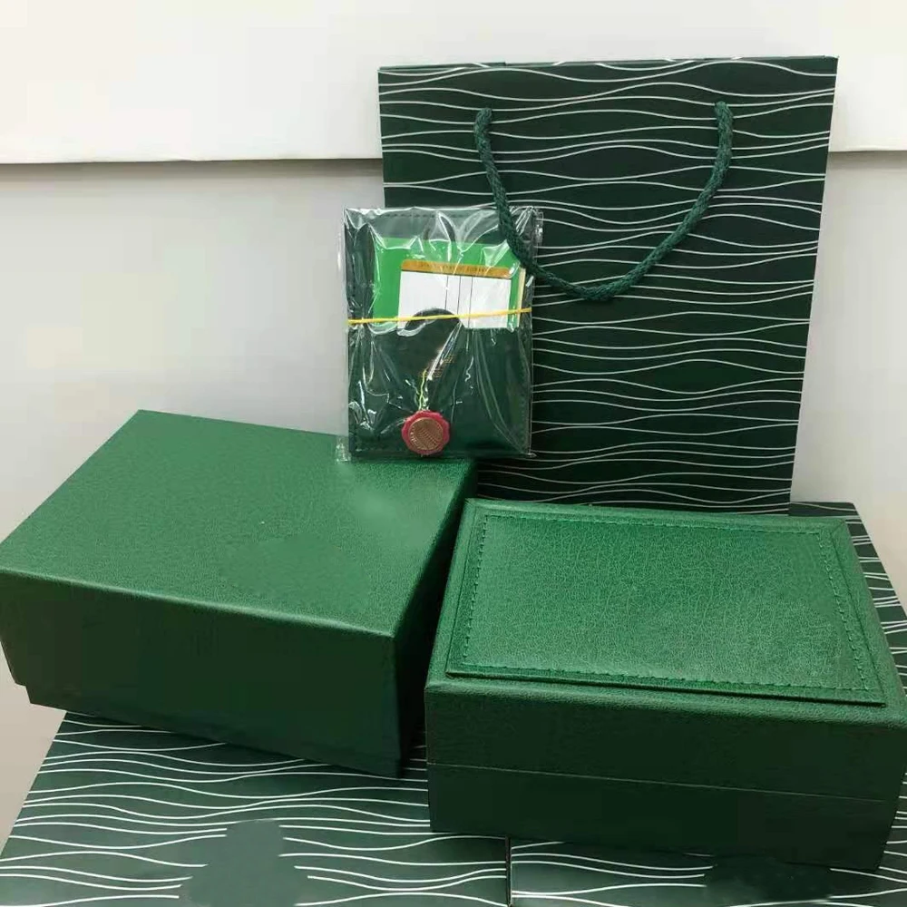 

High-end Watch Storage Box Wooden Gift Box Short Gray Material Plush Lining Gift Bag Watch Box Full Set