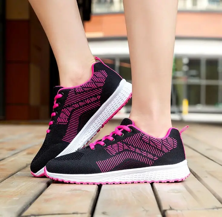 Модные весенние Повседневные Дышащие сетчатые кроссовки Comfort 2019 женская