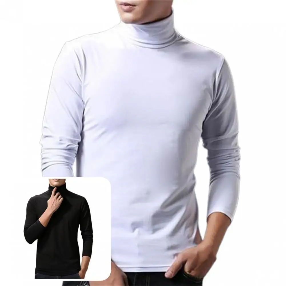 

Terrific Men Base Shirt Thermal Stretch Wear Resistant Winter Base Shirt Autumn Base Shirt Men Top