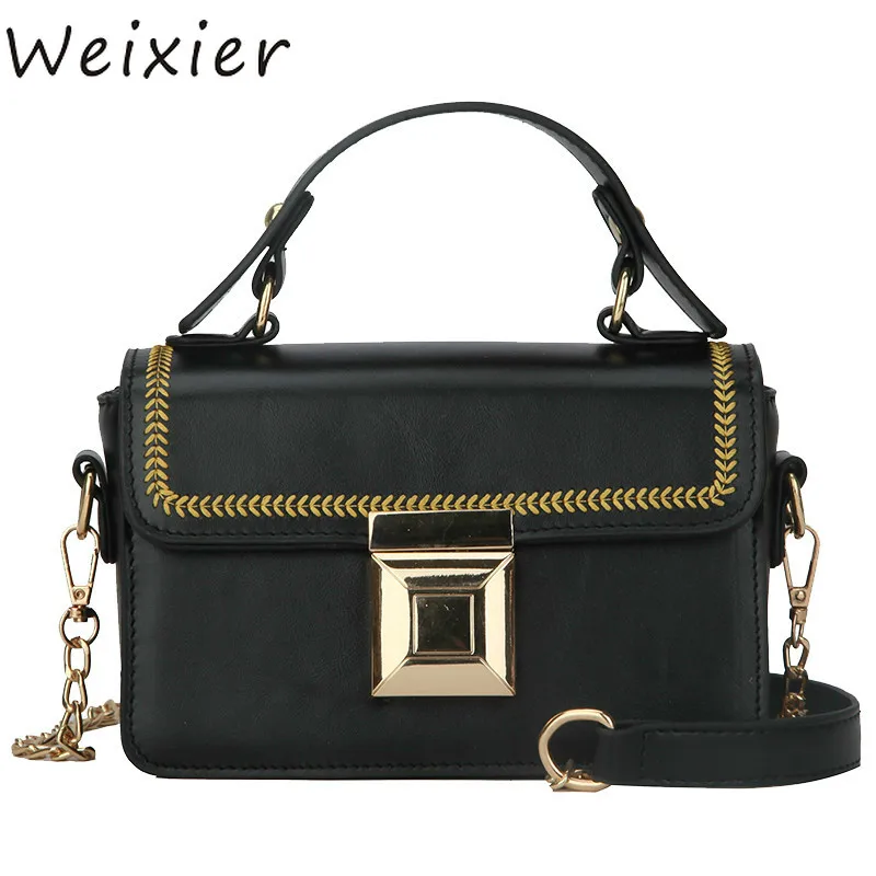 WEIXIER/Новинка 2019 года модная новая сумка тоут из искусственной кожи высокого