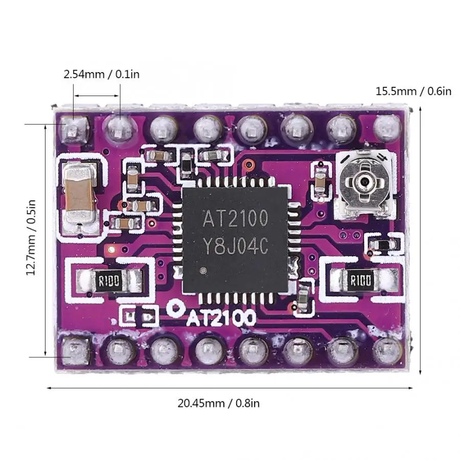Модуль драйвера шагового двигателя AT2100 сканер с радиатором для принтеров детали