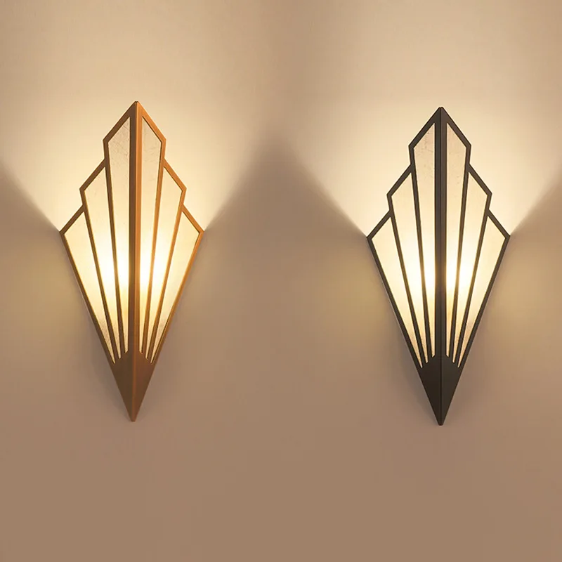 

Europe LED Bedside Wall Lamp for Home Decor Bedroom Living Room Art Lampshade Light Fixture Corridor Illumination Sconce
