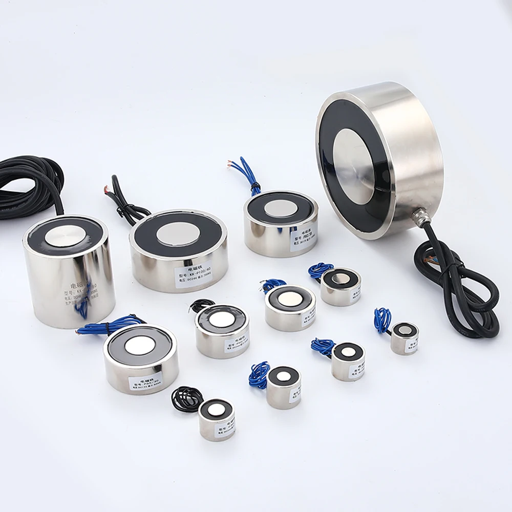 

1pcs Electromagnet DC 12V Small Electro Magnet Solenoid Sucker Holding Force 2.5KG-150KG