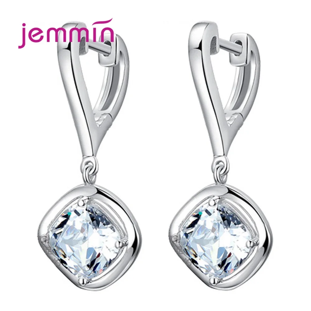 

New Statement Women 925 Sterling Silver Eardrop Drop Earrings Without Piercing Ear Bijoux Party Wedding Birthday Gift