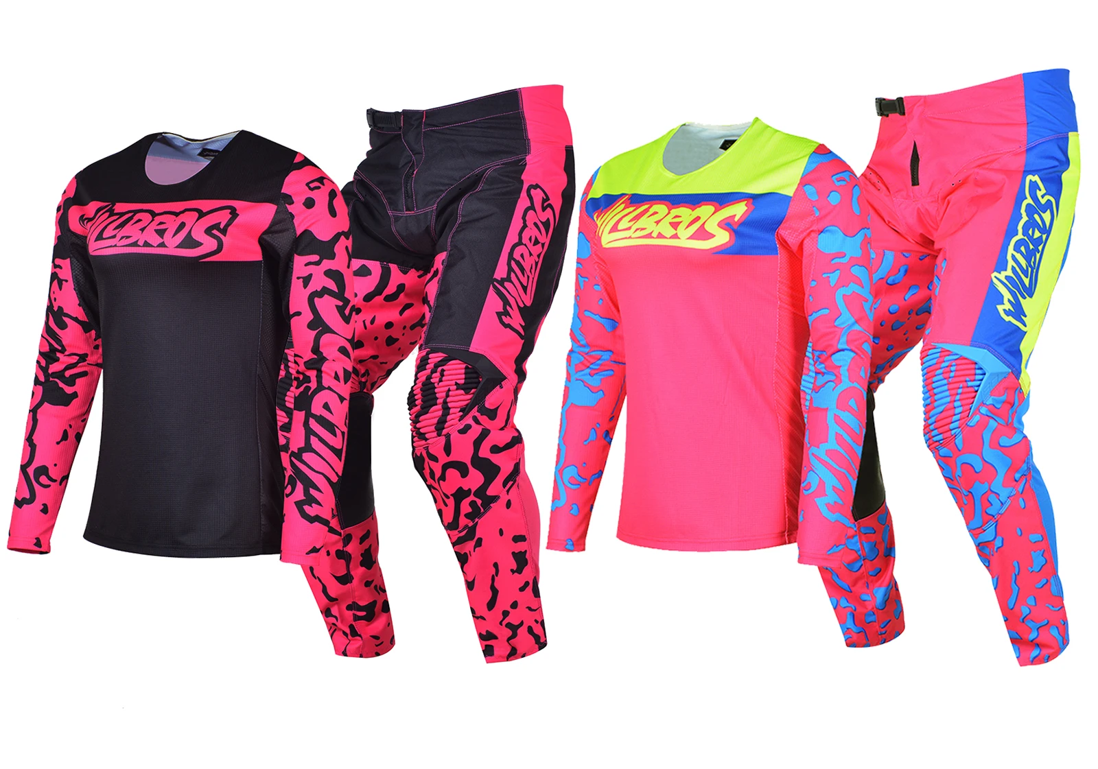 Motocross Jersey Pants Bmx Race Gear Set MTB ATV UTV Bike Outfit Lady MX Combo Willbros Enduro Suit Dirtbike Pink Kits Woman enlarge