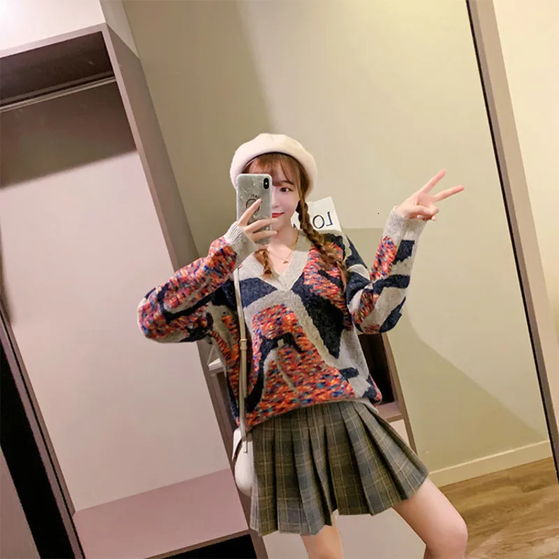 Женский свитер-пуловеры Leiouna светильник ный однотонный вязаный свитер с