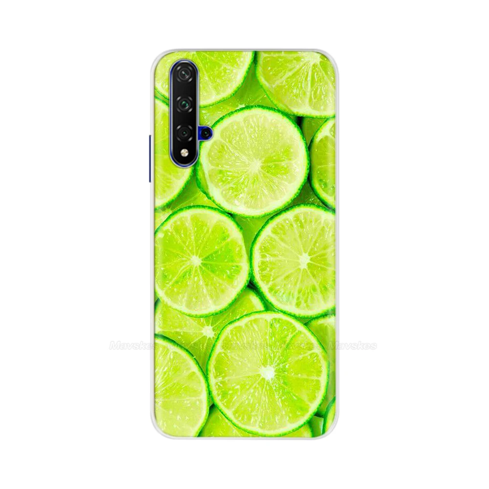 For Honor 20 Lite Case HRY-LX1T Soft Silicone Back Cover Case on For Huawei Honor 20 Pro Back Cover Honor20 Fundas Phone Case