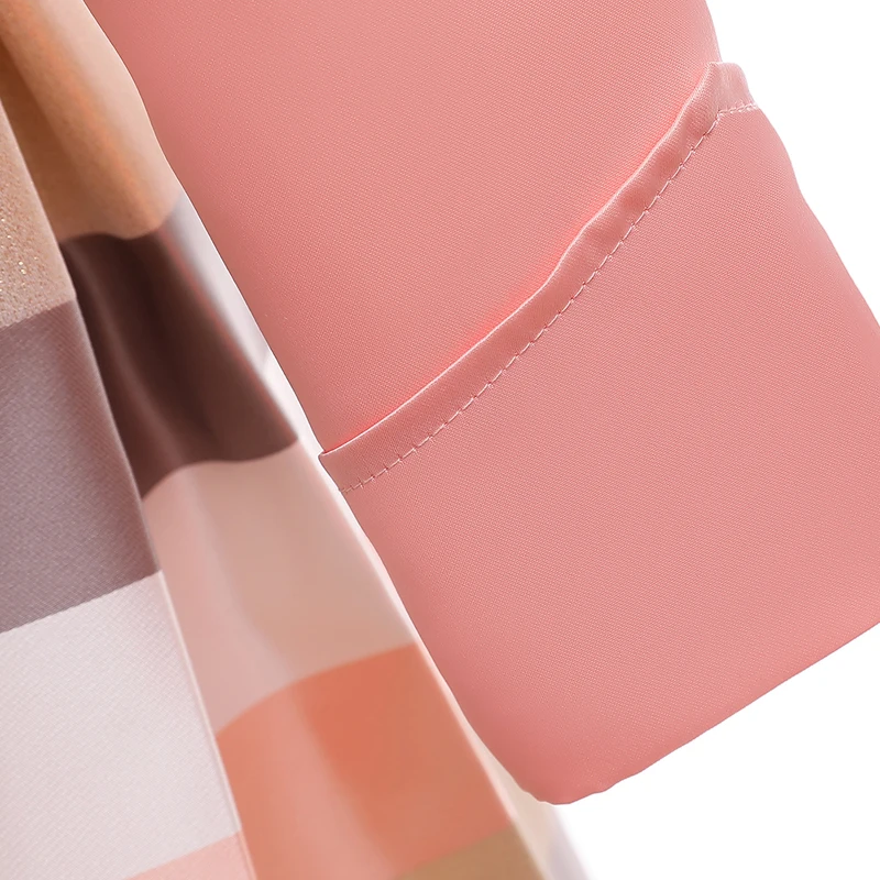 

Stripes Pattern Dress For 3-10 Years Girl Children Long Sleeve / Shoulderless Princess Bow Gowns Teenage Costume 2021 New