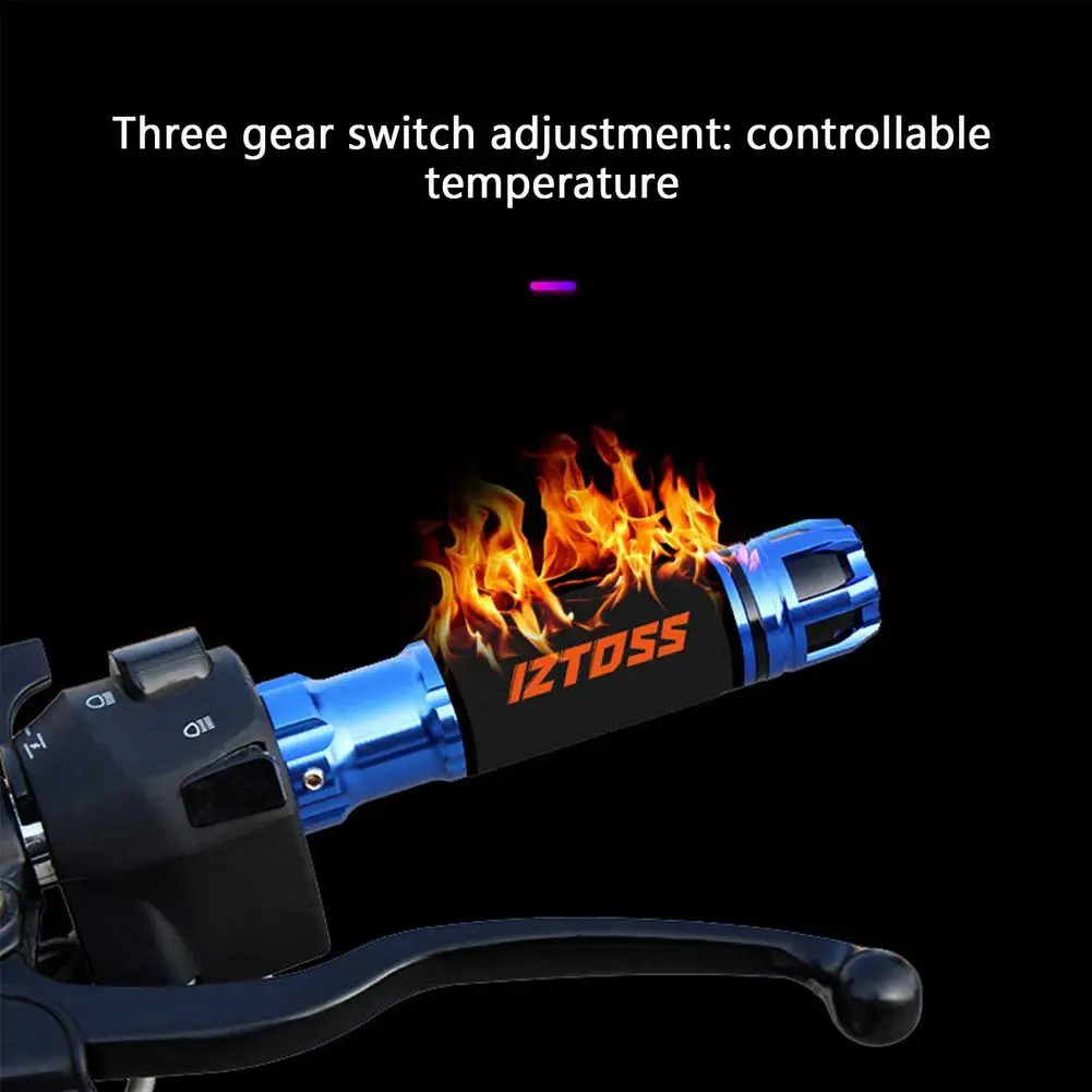 

USB Motorcycle Electric Handlebar Grip 3 Adjustable Temperature Levels Hand Warmer Motorcycle Warm Accessories