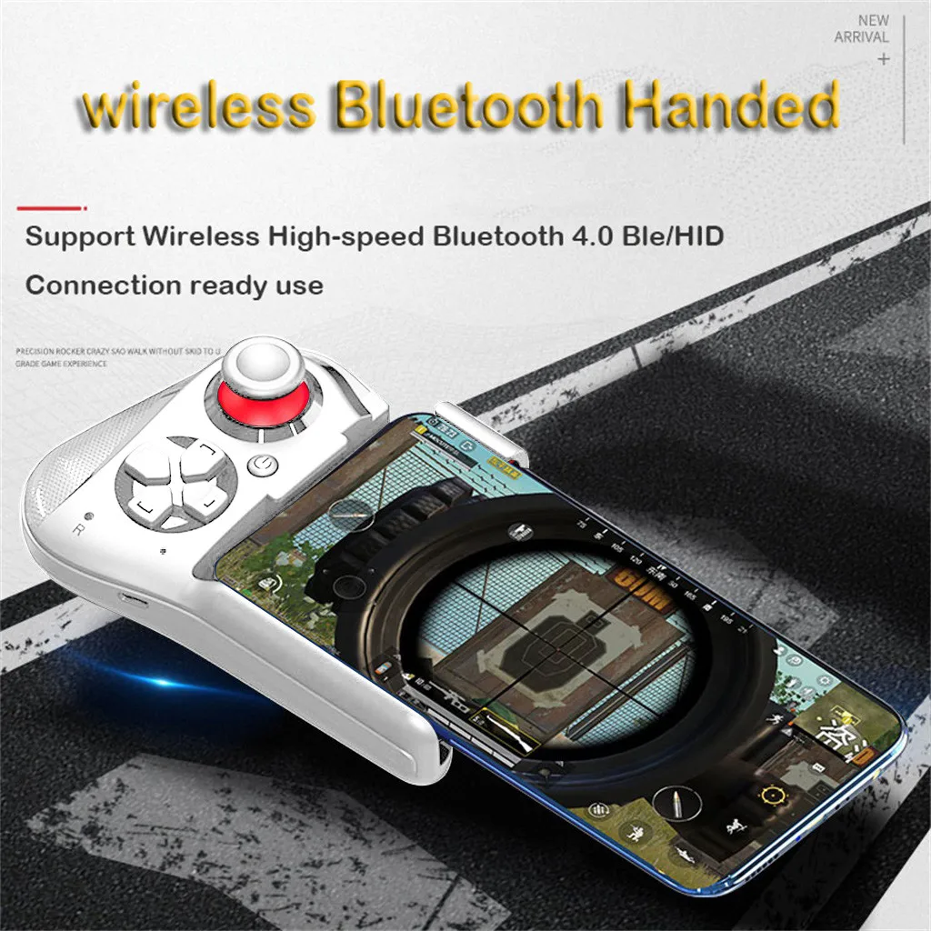 Беспроводной Bluetooth геймпад для одной руки контроллер Android IOS Pubg заряжаемая кнопка