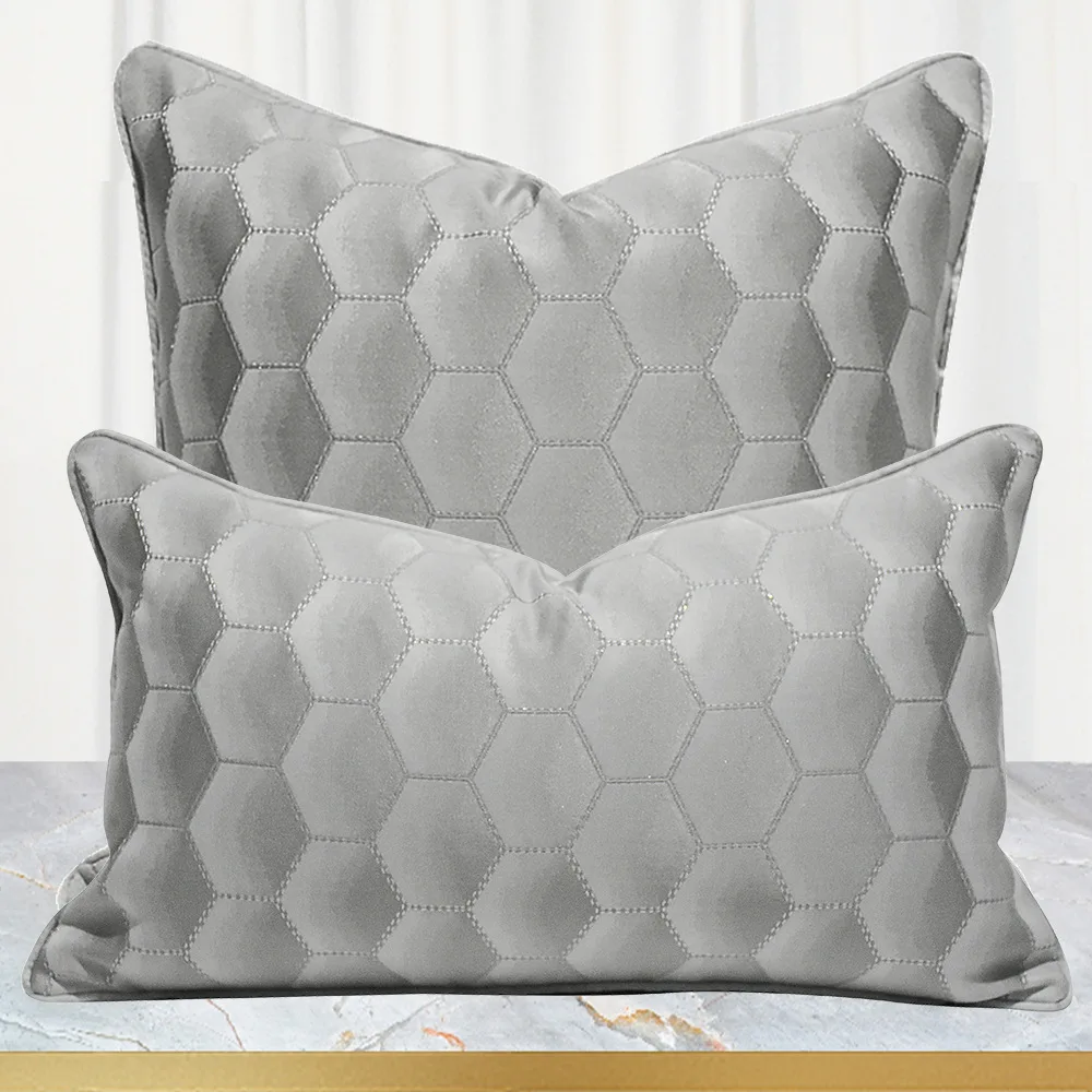 

Серебристо-серый чехол для подушки 45x45 50x50 диванная подушка роскошный декоративный чехол для подушки искусственная наволочка