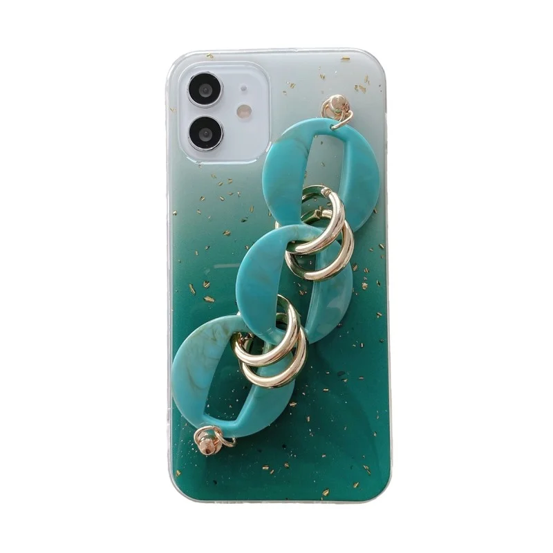 

Elegant geometric Color Gradient Flash Powder phone case For iphone 12 Mini 11 Pro X XR XS Max 7 8 Plus SE2020 Shiny back cover