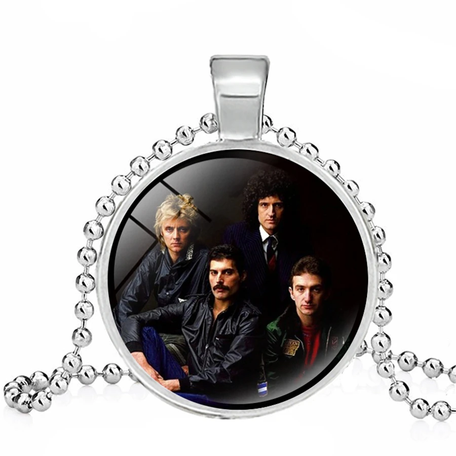 Мода поп и Рок Королева ожерелье из ленты игра плитка ювелирные изделия логотип