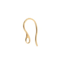 20pcs 304 stainless steel earring hooks ear wires with loop for dangle earrings diy jewelry making gold steel color