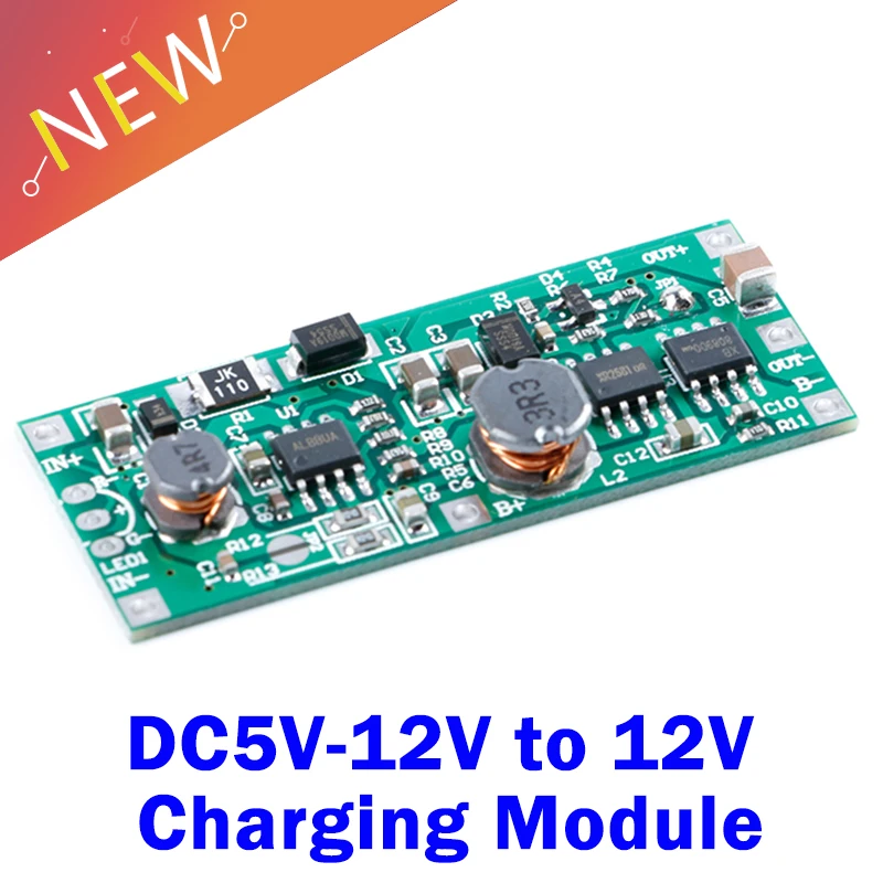 Модуль зарядки от DC5V-12V до 12 В для литиевых аккумуляторов 18650 UPS модуль