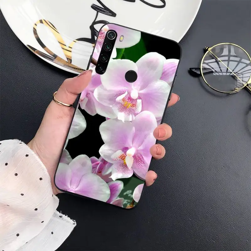 

beauty color Orchid Flowers Phone Case For Xiaomi Redmi 7 8 9t a3Pro 9se k20 mi8 max3 lite 9 note 9s 10 pro funda shell cover