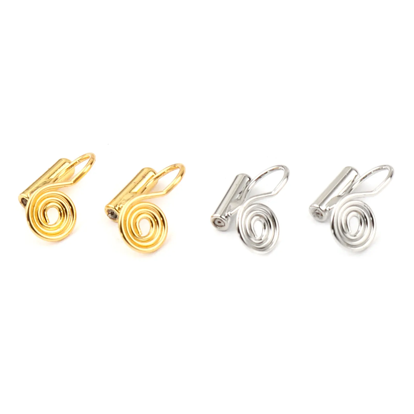 

6pcs/set Fashion Gold Color Ear Cuffs Mosquito Coil Holder Clip Earrings For DIY Climbers No Piercing Fake Cartilage Earring