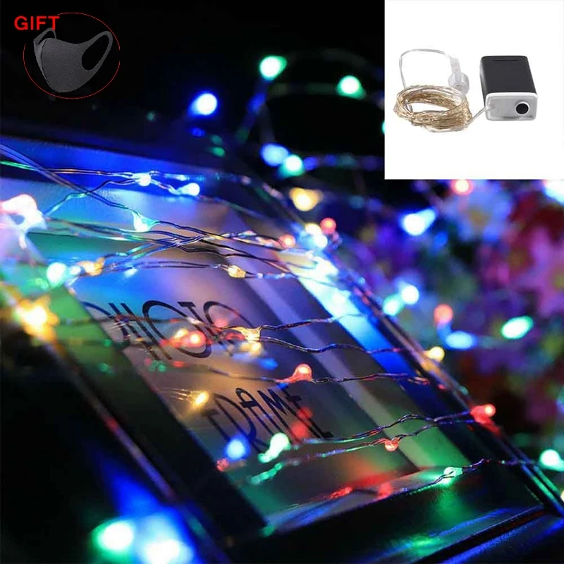 100 Строка светильник s украшения светодиодный Медный провод 8 Функция праздничный