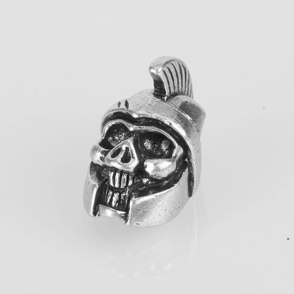 Бусины в виде черепа для изготовления ювелирных изделий медные бусины рукоделия