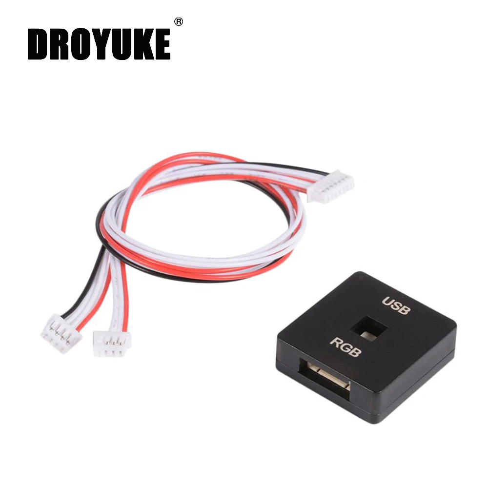 Droyuke Специальное предложение Pixhawk PX4 RGB внешний светодиодный и USB модуль расширения с защитным чехлом полноцветный I2C светодиодный модуль Droyuke Специальное предложение Pixhawk PX4 RGB внешний светодиодный и USB модуль расширения с защитным чехлом полноцветный I2C светодиодный модуль