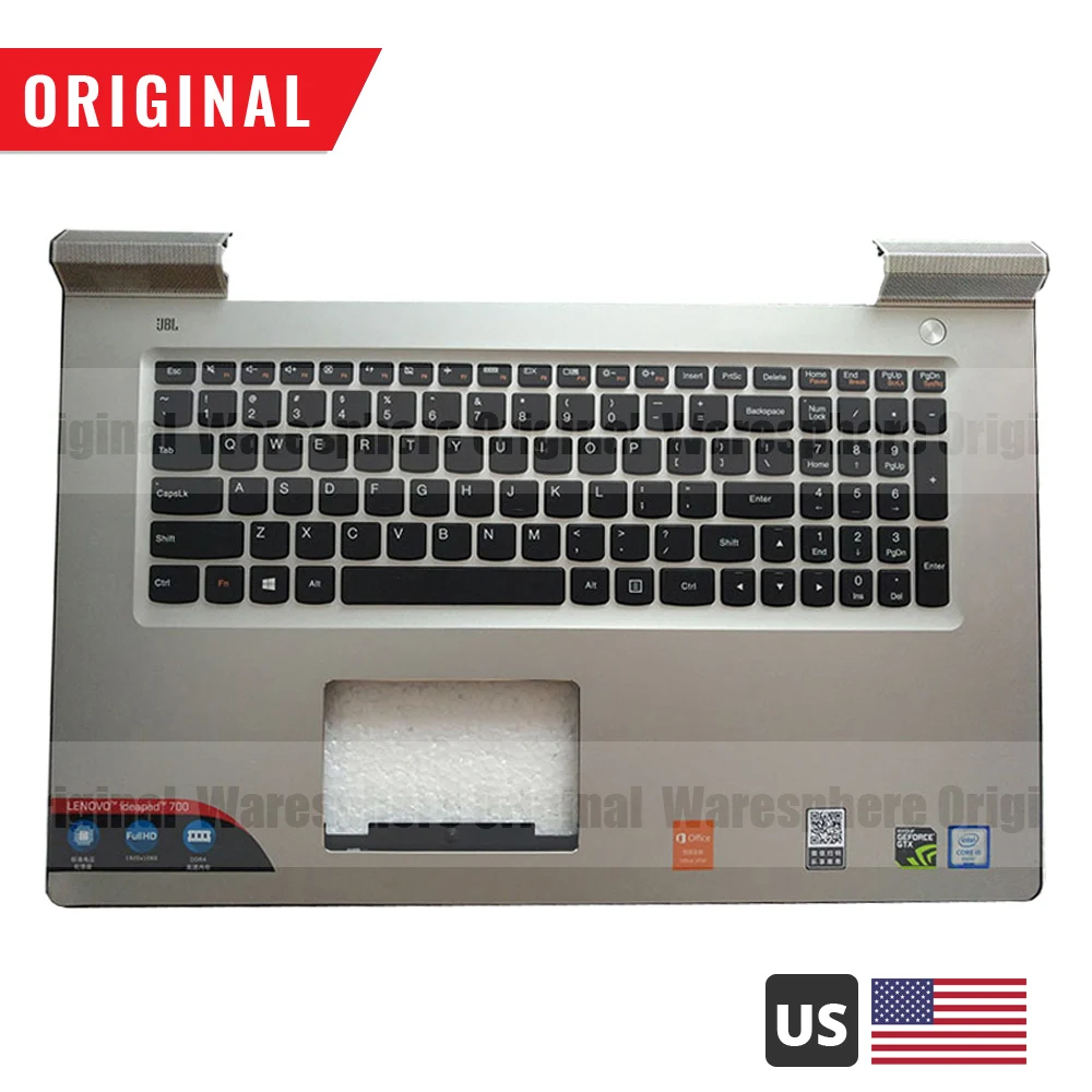 Новый оригинальный чехол для телефона Lenovo IdeaPad 700 17 17ISK верхний с клавиатурой США
