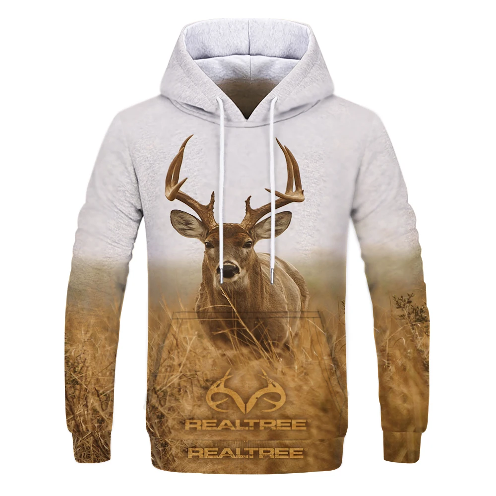 

Autumn and Winter Men's Hoodie Animal World Running Mustang 3D Printing Graphic Men's Clothing Comfortable Top