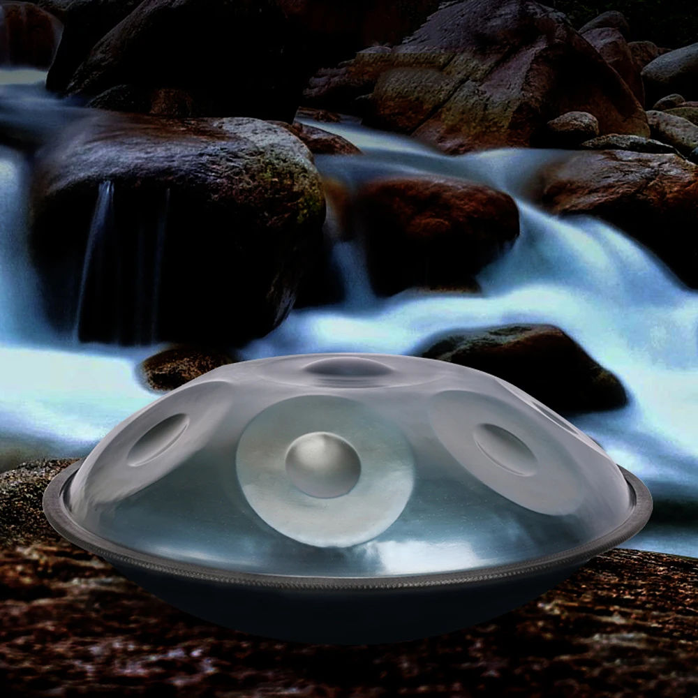 Ручной работы звук заживление Handpan музыкальный инструмент подарок с цилиндрическая сумка 9 тон 10 тонов повесить музыкальный инструмент подарок